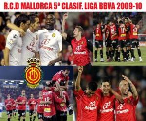 Puzzle de R.C.D Mallorca 5º Clasificado Liga BBVA 2009-2010