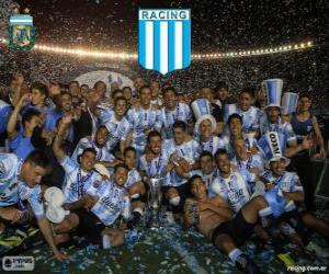 Puzzle de Racing Club de Avellaneda, campeón del Torneo de Transición 2014 de Argentina