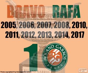 Puzzle de Rafa Nadal, 10 Roland Garros