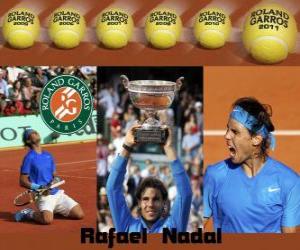 Puzzle de Rafael Nadal Campeón Roland Garros 2011