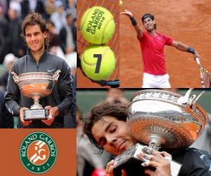 Puzzle de Rafael Nadal Campeón Roland Garros 2012