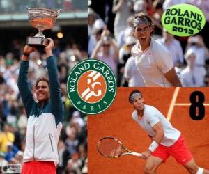 Puzzle de Rafael Nadal Campeón Roland Garros 2013