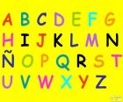 Abecedario con letras mayúsculas