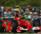 Michel Schumacher (el Kaiser) pilotando su F1