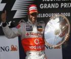 Lewis Hamilton en el pódium