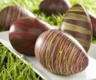 Huevos de Pascua de chocolate