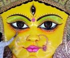 Cabeza de la diosa Durga, uno de los aspectos de Párvati
