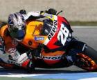 Dani Pedrosa pilotando su moto GP