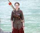 Susan Pevensie con el arco y las flechas
