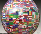 Esfera con banderas