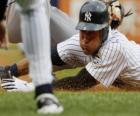 Derek Jeter en la base