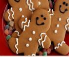 Galletas en forma de hombre hecha de pan de jengibre