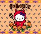 Hello Kitty disfrazada en Halloween 