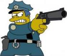 El jefe de policía de la ciudad de Springfield Clancy Wiggum o Clancy Gorgory - Jefe Wiggum o jefe Gorgory