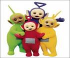 Los Teletubbies: Laa-Laa, Tinky Winky, Po y Dipsy