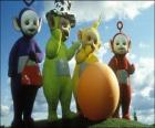 Los Teletubbies: Laa-Laa, Tinky Winky, Po y Dipsy
