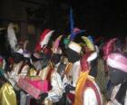 Pajes de los Reyes Magos con regalos para los niños