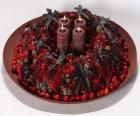 Cuatro velas de centro
