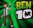 Ben 10 con el Omnitrix y el logo de Ben 10