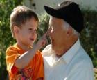 Abuelo con su nieto