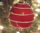 Bola de Navidad con raya