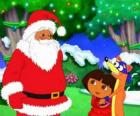 Dora y el Zorro el villano junto a Papá Noel