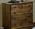 Cómoda, mueble bajo de grandes cajones