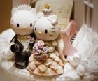 Muñecos de boda de Hello Kitty y Dear Daniel