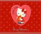 Hello Kitty con corazones