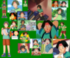 Varias imagenes de Tracey, es un artista dibujante y observador pokémon