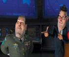 General Monger junto al Presidente Hathaway