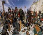 Vikingos luchando 