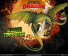 Horrible Zippleback, con dos cabezas, es el dragón más grande y uno de los más peligrosos