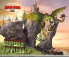 Los dragones Horrible Zippelback provocan explosiones, mientras una cabeza emite gas, la otra lo enciende