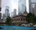 Edificio estilo neoclásico en la cuidad de Hong Kong
