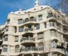 Obras de Antoni Gaudí. La Pedrera o la Casa Milà de Gaudí, Barcelona, España.