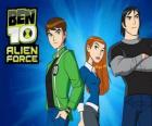 Ben 10 con sus amigos