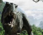 Gran dinosaurio con la boca abierta