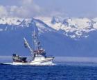 Barco de pescadores en Alaska