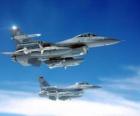 Dos aviones de caza