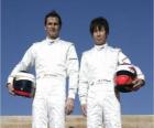 Pedro Martinez de la Rosa y Kamui Kobayashi, pilotos escuderia BMW Sauber F1 Team