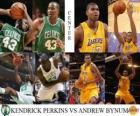 Final NBA2009-10, Pívot, Kendrick Perkins (Celtics) vs Andrew Bynum (Lakers)