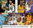 Final NBA 2009-10, Reservas, Rasheed Wallace (Celtics) vs Lamar Odom (Lakers)