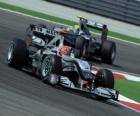 Michael Schumacher, Nico Rosberg, Estambul 2010