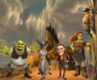 Personajes principales, en la última película Shrek felices para siempre o Shrek para siempre