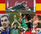 Iker Casillas mejor portero (Guante de Oro) de la Copa del Mundo de fútbol de Sudáfrica 2010