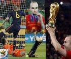 Andrés Iniesta, mejor jugador de la final de la Copa del Mundo de fútbol de Sudáfrica 2010