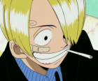 Elegante Sanji, cocinero del barco y experto en lucha cuerpo a cuerpo