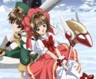 Sakura y Syaoran Li, descendiente de Clow Reed, el mago que creó las cartas de Clow