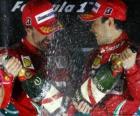Fernando Alonso, Felipe Massa, Gran Premio de Corea (2010) (1er y 2º Clasificados)